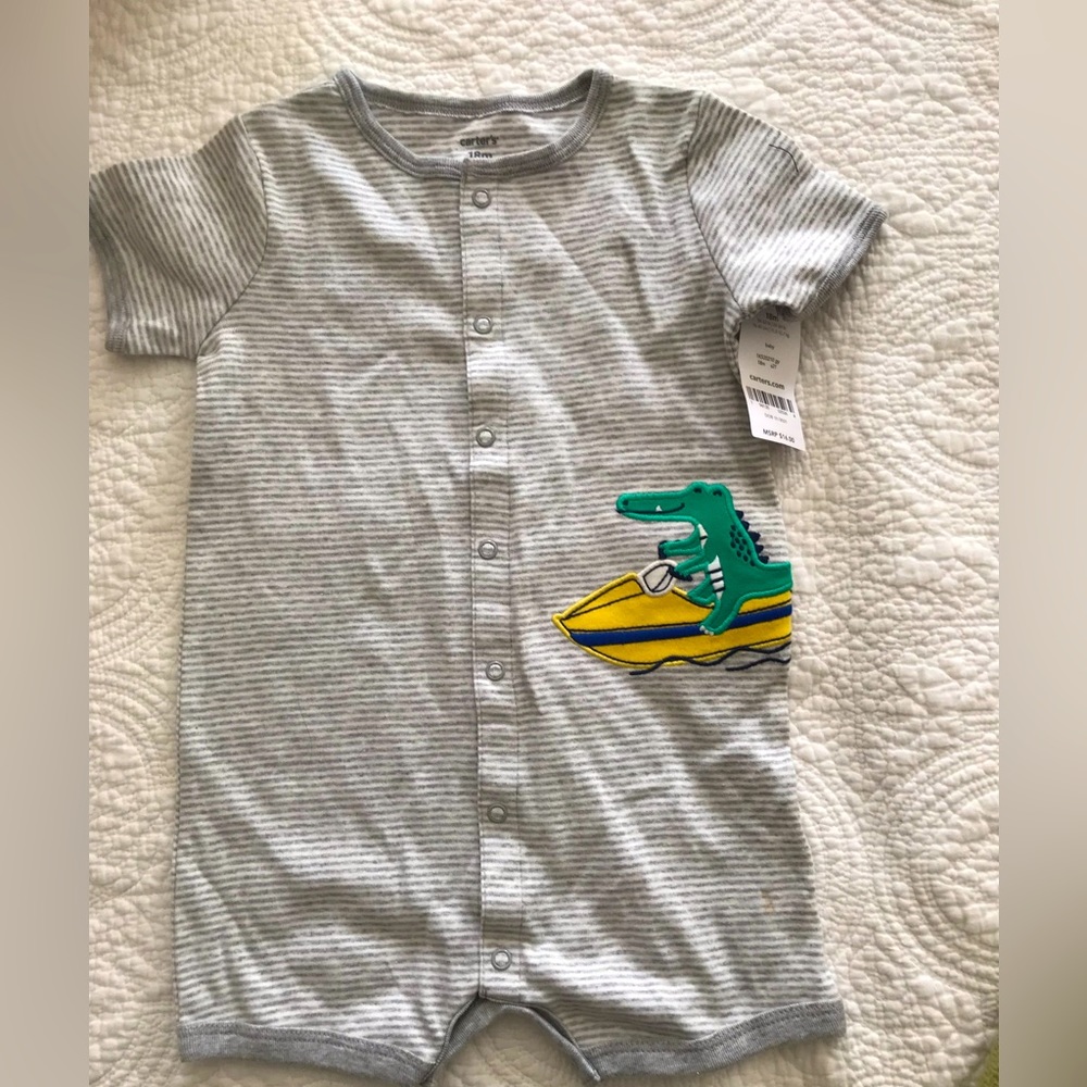 18 month carters boys one piece. NWT.